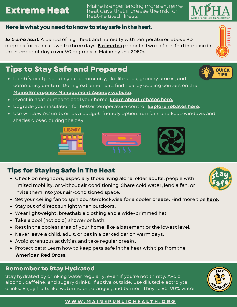MPHA Extreme Heat Infographic