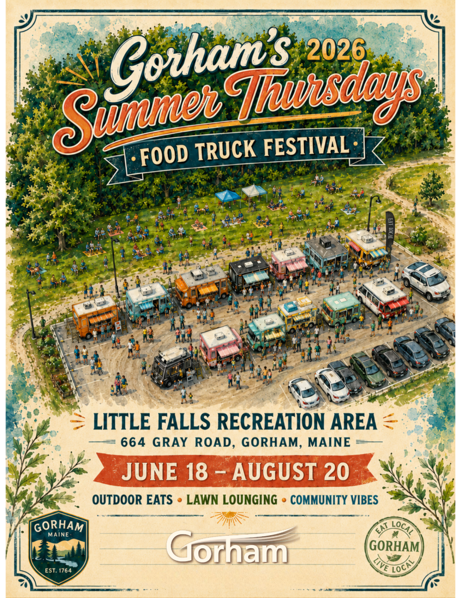 Town of Gorham Food Truck Summer Thursdays 2026 Flyer
