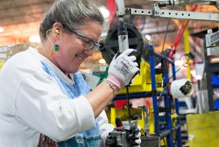 Women working with drill